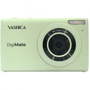 Cámara digital compacta Yashica DigiMate YAS-DGM100-GM, 64MP, zoom 18x, verde mate