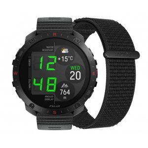 Reloj Smartwatch Polar Grit X2 Pro, Premium GPS Smart Sports, pulsera cierre de velcro, negro noche