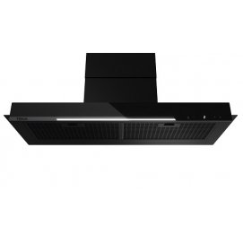 Campana tradicional Teka GFI 97350 EOS, 86cm, 766m3h, fácil instalación, 71dB, Motor EcoPower, iluminación LED, ref: 113110004, clase A+, negro