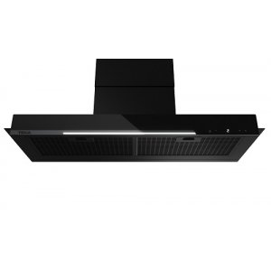 Campana tradicional Teka GFI 97350 EOS, 86cm, 766m3h, fácil instalación, 71dB, Motor EcoPower, iluminación LED, ref: 113110004, clase A+, negro