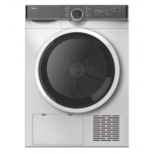 Secadora de condensación con bomba de calor Teka SHK 70840 WH, 8kg, clase A++, 216 kWh año, 64dB, 14 programas, display, blanco y negro