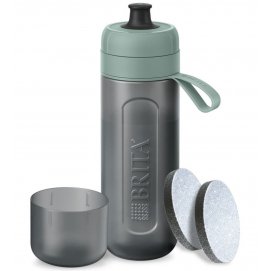 Botella filtrante de agua Brita Active, con 2 filtros MicroDisc, verde oscuro