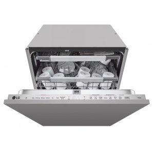 Lavavajillas integrable LG DB476TXS, TrueSteam, 60 cm, 14 servicios, 3ª bandeja, clase A, 54 kWh año, 43dB, media carga, 10 programas, AquaStop, inox