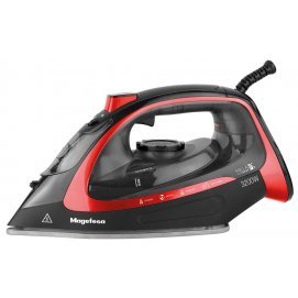Plancha de vapor Magefesa MGF6227 Milla Plus, 3200W, suela cerámica, negro y rojo