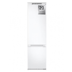 Frigorífico combi integrable Samsung BRB80F30ADS0E, 193.5 x 54 x 55 cm, No Frost, clase D, 183 kWh año, 35dB, 298 litros, Twin Cooling, reversible, Wifi, blanco