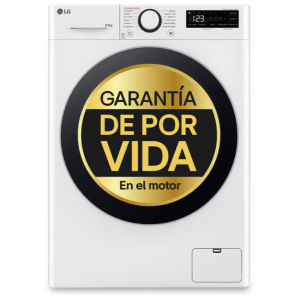 Lavadora - secadora LG F2DR5S09A1W, 9kg lavado, 5kg secado, 1200rpm, clase D, 44 kWh año, 71dB, fondo 47.5 cm, display, blanco