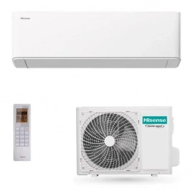 Aire acondicionado split 1x1 Hisense Uni Pure HB35XU0A, 3010 frigorías, 3354 calorías, clase A+++/A++, 19dB, WiFi, R-32, Hi-Nano, blanco