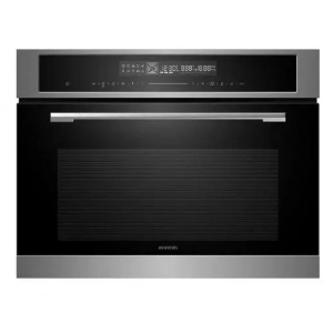 Horno compacto con microondas Infiniton 48YA3, 50 litros, multifunción, 45 cm altura, clase A+, 3000W, negro e inox
