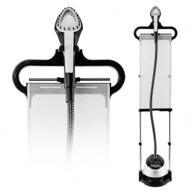 Plancha de vapor vertical Ufesa STEAMY PAD, vaporizador de prendas, 1580W, vapor continuo 38 gr/min, pantalla LCD, depósito 1.53 litros, blanco y...