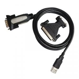 CABLES PC NANOCABLE ADAPTADOR USB A SERIE DB9M/25H