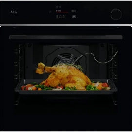 Horno de vapor multifunción AEG TR7PB73FSB, Serie 7000, 60 x 60 cm, 72 litros, Pirolítico, clase A++, 22 funciones, 75 programas, MealAssist,...