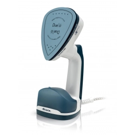 Plancha ropa vertical cepillo vapor Ariete Duetto 6246, 1000W, cabezal giratorio, 180 ml, 18 gr/min, azul y blanco