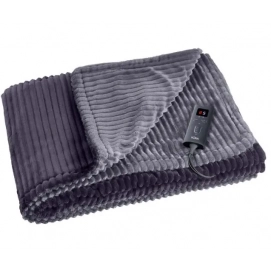 Manta eléctrica Solac Kaunas+ CT8707, 140 x 180 cm, 165W, 9 temperaturas, tejido felpa polar ultra suave, alta densidad 220g/m2, lavable, negro