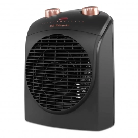 Calefactor de aire Orbegozo FH 5036, 3 velocidades, 2200W, asa transporte, termostato regulable, negro