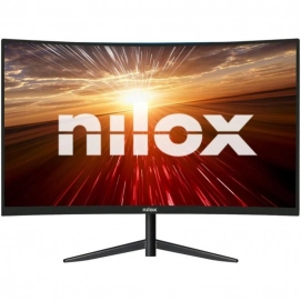Monitor curvo Nilox NXM24CRV2001, 24 pulgadas, 200 Hz, panel VA, Full HD, respuesta 1ms, HDMI, DP, Vesa, negro
