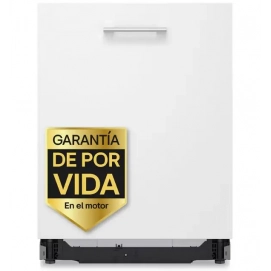 Lavavajillas integrable LG DB375TXS, 14 servicios, Vapor, 3ª bandeja, clase A, 54 kWh/100 ciclos, 44dB, AquaStop, Inverter, apertura automática,...
