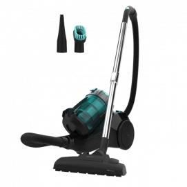Aspirador sin bolsa Cecotec Conga Rockstar Multicyclonic, aspirador de trineo, 800W, capacidad 2.5 litros, ref. 05599, azul y negro