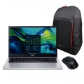 Pack ordenador portátil Acer G15-32P37B4, Intel Core i3-N355, 8GB RAM, 128GB SSD, pantalla 15.6 pulgadas, Windows 11 Home + mochila + ratón