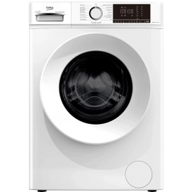 Lavadora Beko B1XW864WSPT, Serie B100, 8kg, 1400rpm, clase A, 42 kWh/100 ciclos, 76dB, Vapor, 15 programas, AquaWave, display LED, blanco