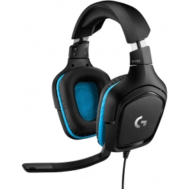 Auriculares Gaming Logitech G432, con cable, 7.1, Surround DTS:X 2.0, transductores 50 mm USB, Jack Audio 3.5 mm, micrófono, PC, Mac, Xbox One,...