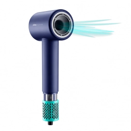 Secador de pelo Ufesa Pro Ionic Silk, 1800W, 2 temperaturas, 2 velocidades, Dual Heat Protect, concentrador, difusor, azul