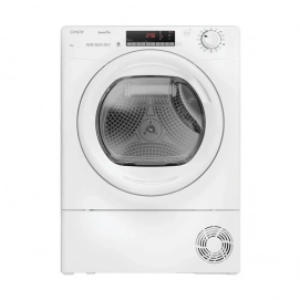 Secadora con bomba de calor Candy CRO EH8N2TE-S, 8kg, clase D, 119 kWh 100 ciclos, 66dB, + 40 programas, Snap&Dry, WiFi, Bluetooth, display, blanco