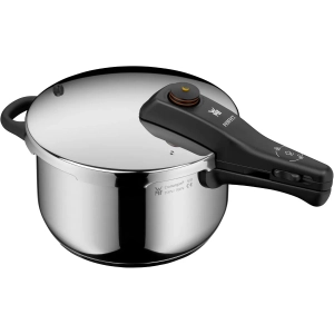Olla a presión rápida WMF Perfect, 4.5 litros, diámetro 22 cm, cocción rápida, diseño fácil apertura, apta todo tipo de fuegos, acero inox