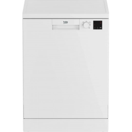 Lavavajillas Beko BDFN05330W, 60 cm, 13 servicios, clase D, 84 kWh/100 ciclos, 49dB, media carga, 5 programas, WaterSafe, blanco