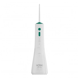 Irrigador dental portátil Solac ID7841, Aqua Pulse, 3 modos, blanco y verde