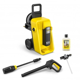 Hidrolimpiadora Karcher K 4 Comfort Premium, 20 bares, 420 l/h, 1800W, amarillo y negro