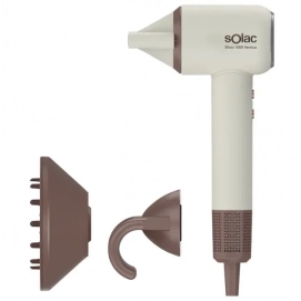 Secador de pelo Solac Blast 1600 Ventus SB7952, 1600W, accesorios, beige