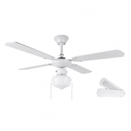 Ventilador de techo Orbegozo CL 04105 B, 105 cm, 50W, 4 aspas, 3 velocidades, blanco