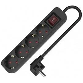 Tm Electron Regleta Tmuad504sbk Con Interruptor