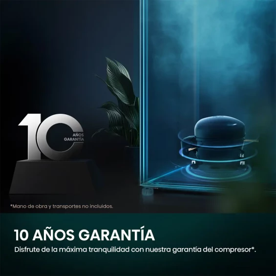 Frigorífico combi integrable Hisense RB3B370SAWD1, 193.6 x 69 x 54.5 cm, Total No Frost, clase D, 210 kWh/año, 35 dB, 377 litros, Metal-Tech, WiFi - imagen 6