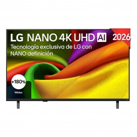Televisión LED LG 55NU850B6LA, 55 pulgadas, 4K Ultra HD, Smart TV, NanoCell, Alfa 7 AI Gen9, HDR10 Pro, clase F, negro