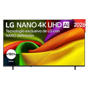 Televisión LED LG 75NU850B6LA, 75 pulgadas, 4K Ultra HD, Smart TV, NanoCell, Alfa 7 AI Gen9, HDR10 Pro, clase F, negro