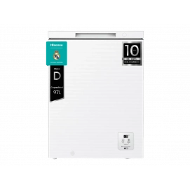 Arcón congelador horizontal Dual FT100N1AWDL, 85.8 x 57.8 x 44.4 cm, clase D, 134 kWh/año, 37dB, 97 litros, 1 cesta, display, blanco