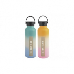 Botella termo Iris 9815-IS, 750 ml, inox, rosa o azul degradada