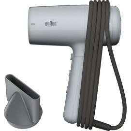 Secador de pelo Braun HD2.11 BRHD211E, 2100W, 3 temperaturas, 2 velocidades, boquilla concentrador, gris