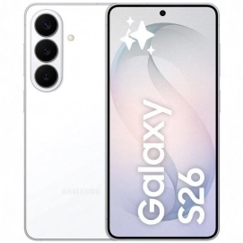 Teléfono móvil Smartphone Samsung Galaxy S26, 5G, 12GB, 256GB, 6.3 pulgadas, 4300 mAh, 50 MP, clase A, blanco