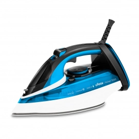 Plancha de vapor - Ufesa Nickel 3000, Golpe 200g, Depósito 400 ml, 3000W, Suela Cerámica, Azul – imagen 2