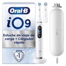 Cepillo dental Oral-B iO 9, cepillo eléctrico, 2 cabezales, blanco