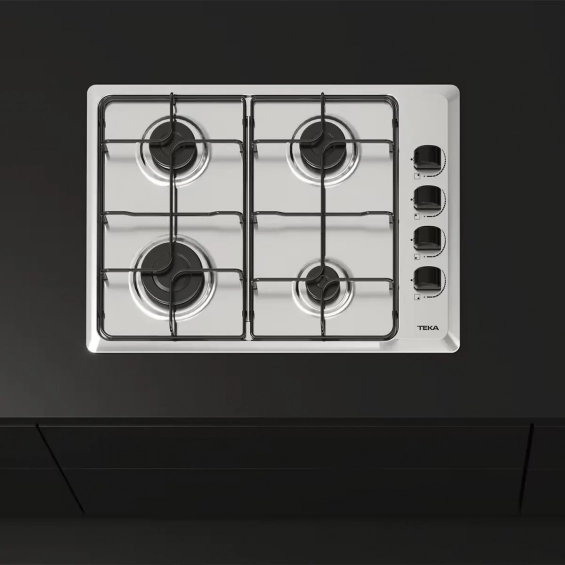 Placa de gas natural Teka HLX 540 KL, 4 fuegos, 60 x 43.5 cm, mandos laterales, termopar seguridad, 7500W, acero inox - imagen 5