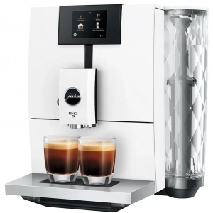 Cafetera Jura ENA 8 Full Nordic White, superautomática, 1450W, 15 bar, granos y molido, ref. 15491, blanco