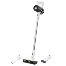 Aspirador escoba sin cable Karcher KVA 2 inalámbrico, hasta 40 min, carga USB-C, 78dB, 600 ml, blanco y negro