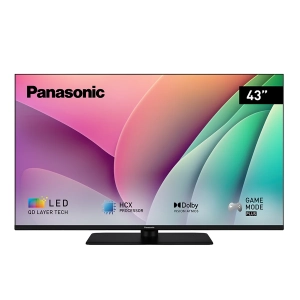 Televisión QLED Panasonic TV-43W80AEZC, 43 pulgadas, 4K Ultra HD, Fire TV, clase E, HDR10+, negro