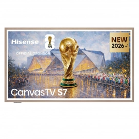 Televisor Hi-QLED Hisense 55S7S, 55 pulgadas, 4K Ultra HD, Smart TV, HDR10+, clase F, modo Arte, gris carbon