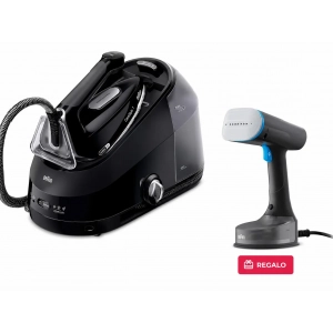 Centro de planchado Braun CareStyle 5 IS 5249 BK, 2400W,  regalo cepillo vapor vertical GS5031, vapor continuo 150 g/min, golpe de vapor 510 g/min, negro
