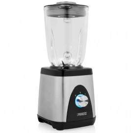 Batidora de vaso Princess 212097, 1.5 litros, 1300W, 2 velocidades, jarra cristal, inox