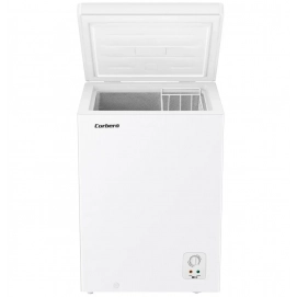 Arcón conegalador dual Corberó CCHHS95M, 85.8 x 52.7 x 44.4 cm, clase E, 167 kWh/año, 39dB, 95 litros, luz LED, con cesta, blanco